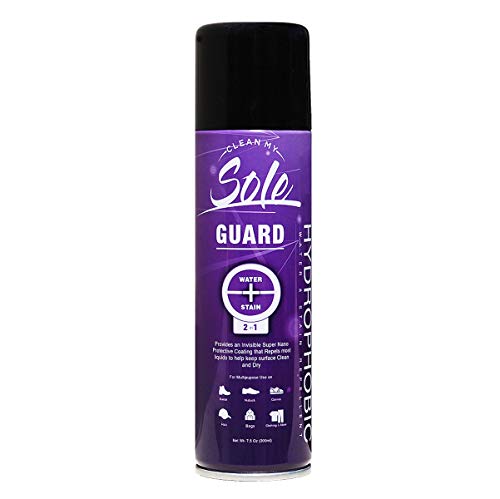 Clean My Sole Guard -Multipurpose All Natural Hydrophobic Instant Water Rain and Stain Repellent for Shoes, Sneakers, Clothing, Backpacks and Hats |Great for Leather, Suede, Canvas |7.5 Oz/300ml.