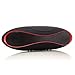 Produktbild Saxonia Tragbarer Bluetooth Lautsprecher Portable Wireless Speaker mit FM-Radio/AUX Schwarz-Rot