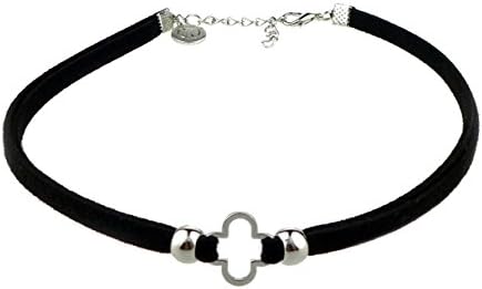 'Thestyl Joker Eassistant Foxtrot Choker Necklace Choker Necklace, Adjustable, ENG, K F16 with Flower – 20