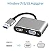 Produktbild USB 3.0 zu HDMI VGA Adapter, 2 in 1 USB zu HDMI Adapter Dual-Output 1080p für Windows7/8/10