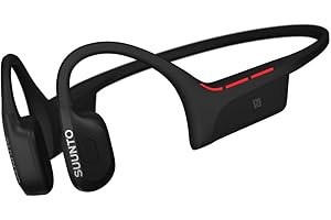 SUUNTO Wing 2 Cuffie Open-Ear, Cuffie Bluetooth a Conduzione Ossea, Impermeabili IP66 (Resistenti al Sudore), Luci di Sicurezza Intelligenti, Feedback Vocale, 12H di Autonomia + Powerbank da 24H