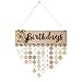 Produktbild BESTOYARD Geburtstagskalender Erinnerung Immerwährender Holz Kalender DIY Geschenk Dekoration für Haus Party Dekoration