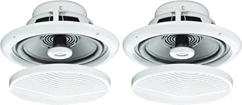 2x 5 80w Moisture Resistant Ceiling Speakers For Bathroom Or
