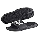 IMEVA Puma Popcat, Zapatos de Playa y Piscina Unisex Adulto, Negro Black-White 10, 47 EU