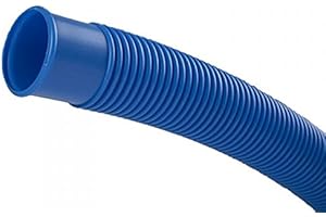 POWERHAUS24 Tuyau de piscine 9m 38mm BLEU Tuyau flottant sections préformées