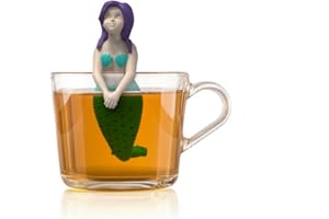 Winkee - Śliczny zaparzacz do herbaty w kształcie zwierząt i jajko do herbaty na luźną herbatę | Zabawny zaparzacz do herbaty | Sitko do herbaty do filiżanki | Silikonowe sitko do przypraw | Figurka