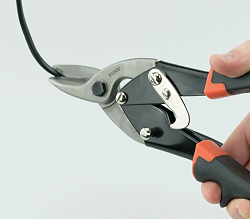 Blechschere, Schneide aus CrV-Stahl, 260 mm, Farbe : schwarz/orange - 7
