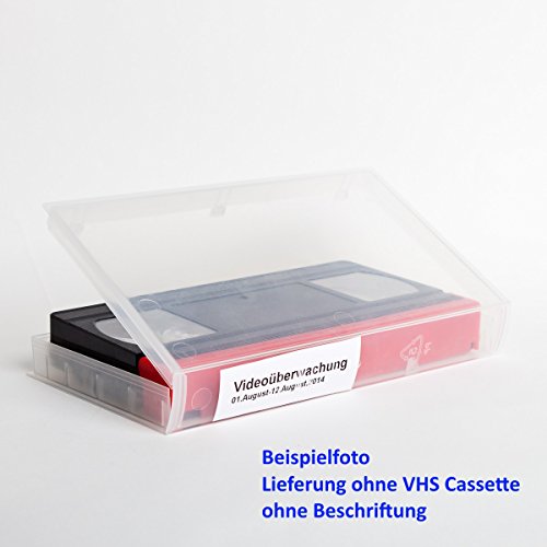 VHS Video-Kassetten Hülle, Buchhülle transparent, transparent (20 Stück) - 5