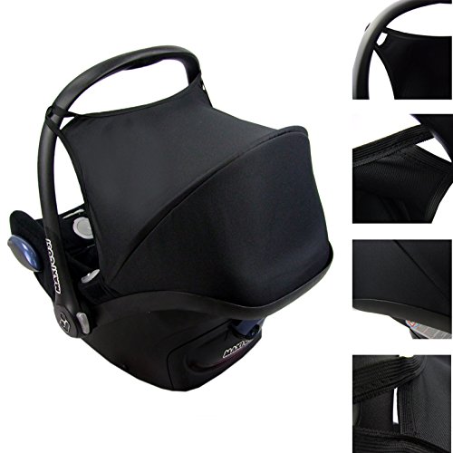 Babys-Dreams Sonnenverdeck UV50+ für Maxi-Cosi Cabriofix SCHWARZ Sonnendach Babyschale Autositz Maxi Cosi - 7
