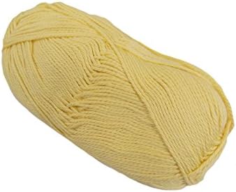 2 x King Cole Cottonsoft 100% Cotton Buttercup Yellow Double Knit 100g Wool Yarn Ball