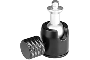 CS PRIORITY Aluminiumlegering 1/4 till 1/4 3/8 M4 M5 M6 mini kulhuvud kameramontering vinkelhållare för DSLR-kamerastativ (1