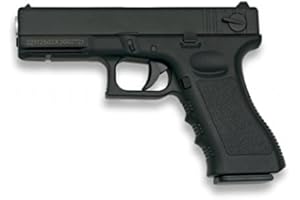 Golden Eagle Arma Airsoft Aire Suave 3007 6mm Potencia 0,45 Julios 220 fps Cuerpo PVC y Corredera Metálica Airsoft Paintball Supervivencia bushcraft Camping Outdoor 38346 + Portabotellas de regalo