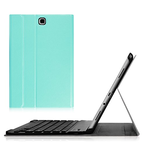 Fintie Blade X1 Samsung Galaxy Tab A 9.7 Bluetooth Tastatur Hülle Keyboard Case - Ultradünn leicht SmartShell Ständer Schutzhülle mit magnetisch abnehmbar drahtloser Bluetooth Tastatur für Samsung Galaxy Tab A 9.7 T550N / T555N 24,6 cm (9,7 Zoll) Tablet-PC, Blau