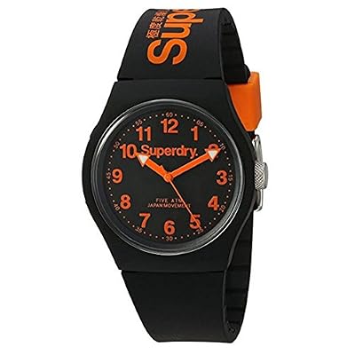 Superdry Montre Homme Analogique Quartz avec Bracelet en Silicone – SYG164B