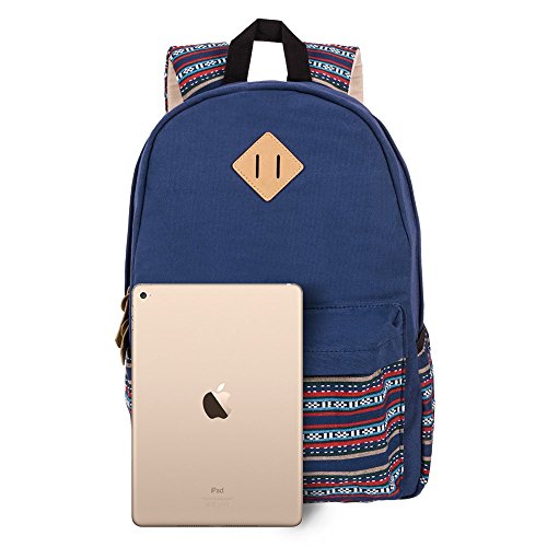 Tenn well Casual Canvas Backpack Bag, Rucksack Bookbags Backpack for School/Collage/Outdoor (Blue) reviews Tenn well Casual Canvas Backpack Bag, Rucksack Bookbags Backpack for School/Collage/Outdoor (Blue)