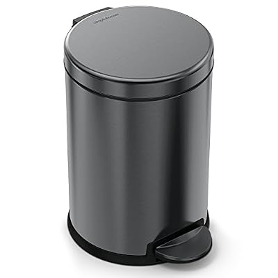 Simplehuman Rond Step Poubelle, 4.5-Liter/1.2-Gallon