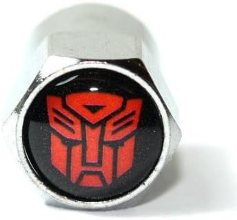 Transformers Autobots Red Tire Valve Caps Sports Turbo