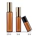 niceEshop(TM) 5ml Amber Glass Roll-on Bottles With Stainless Steel Roller Ball for Essential Oil,Aromatherapy,Perfumes and Lip Balms,Set of 6