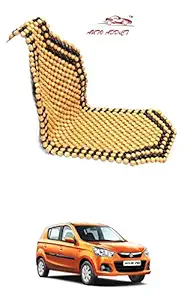 Auto Addict Wooden Bead Car Seat Covers for Maruti Suzuki Alto K10 (Brown)