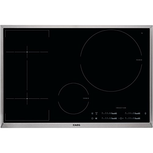 Preisvergleich Produktbild AEG HKL85410XB Edelstahl Autarkes Kochfeld, Induktion, 80 cm