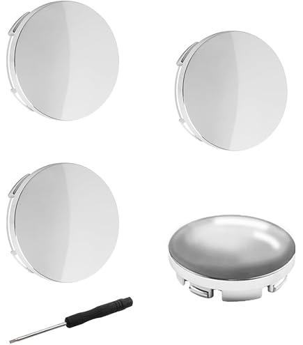 Coprimozzo Centrale Universale 60mm/55mm &ndash; Cerchio In Lega Nero/argento &ndash; Bulgaro