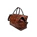 Produktbild Weekender Leder Herren und Damen Braun Bordtasche 44 cm XL Premium Ledertasche für Wochenendtrips Wasserdicht 40 Liter
