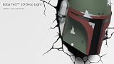 Star Wars Boba Fett Light FX LED Kinderlampe -Nachtlicht für kinder mit automatische Abschaltung und wandaufkleber - 5