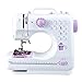 Produktbild Mini Nähmaschine,Nähmaschine 12 Nähprogrammen mit LED- Nählicht Haushaltsgeräte Stichprogramme für Anfänger, regelbarer Nähgeschwindigkeit mit umfangreichem Zubehör