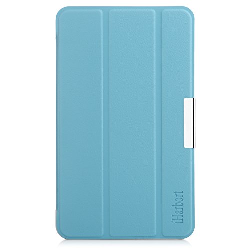 iHarbort® Samsung Galaxy Tab A 7.0 Hülle – Ultra Slim Leder Tasche Hülle Etui Schutzhülle Für Samsung Galaxy Tab A 7.0 Zoll T280 T285 Case Cover Holder,(Galaxy Tab A 7.0, Hellblau) - 7