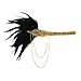 Produktbild AMUSTER 1920s Feder Stirnband 20er Jahre Stil Deko Flapper Haarband Stirnband Damen Kostüm Accessoires