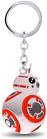 BB8 droid robot figure charm keyring Star wars force awakens keychain