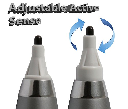 Rechargable Feine Spitze Präzision Eingabestift, Gosin® Universal Pinpoint Digitaler Stylus-Eingabestift für Touchscreen, kapazitiver Bildschirm, iPad, iPhone 6/6plus/7, Android, Amazon Kindle, Windows Tablets und Smartphones, Verstellbar Active Sense - 5