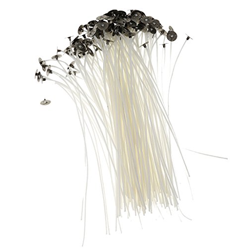 Generic 50/100pcs Flachdocht Kerzendocht für Kerzen Gießen 15cm 20cm - wie bild, 100pcs 20cm