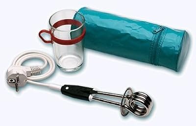 Lagrange 119902 Thermoplongeur de voyage + trousse + verre 300 W - Coloris Assortis