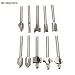 Produktbild Fortag 10 teilig HSS Fräser-Set Fräser Set Spiralbohrer mit 3 mm Schaft Multifunktionswerkzeug Oberfräser Stich-Spitzen Schleifen Holzfräser für Dremel, Proxxon