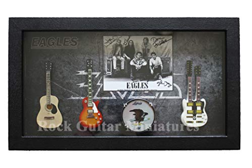 RGM8961 Eagles Miniature Guitar Collection in Shadowbox Frame