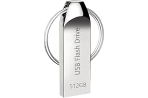 USB Stick 512GB, Poxfun Große Lagerung Speicherstick 3.0 Hohe Geschwindigkeit USB-Flash-Laufwer Stabil USB Sticks Metall Flash Drive für Computer/Projektoren/Drucker