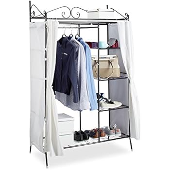 moebel direkt online Metall-Garderobe _ Standgarderobe _ schwarz