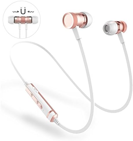 Wireless Headphones Sports Bluetooth Earbuds - Ancreu H6 Noise Cancelling In Ear Magnetic On the Neck Wirless Earphone Sweatproof for Running Workout, Hands-free for iPhone Samsung, with Microphone