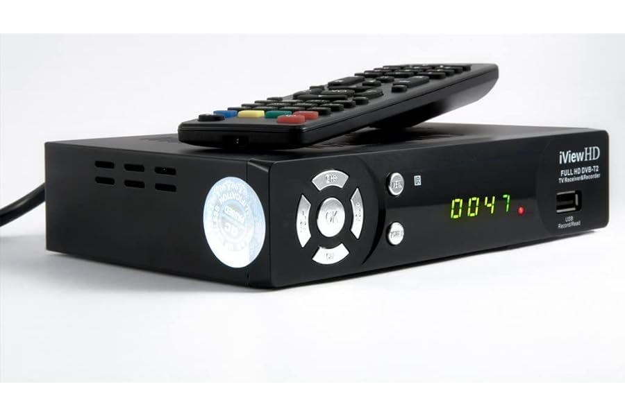 FULL HD Freeview Set Top Box Receiver Digi Box Digital TV Terrestrial Tuner USB HD Recorder HDMI or SCART Connections