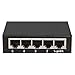 Produktbild SEXTT Gigabit-Desktop-Switch mit 5 Anschlüssen, Ethernet-Überwachungs-Datenübertragungs-Switch mit vollständiger Gigabit-Eisenhülle