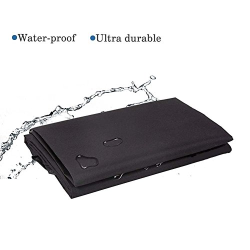 BBQ Grillabdeckung, APOGO Grill-Abdeckhaube Schutzhuelle Haube Wetterschutzabdeckung BBQ Cover für Grill Smoke Barbecue Gasgrill —Schwarz (145*61*117CM) - 4
