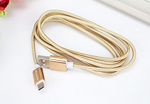 iRoundy (3ft/1m 6ft/2m 10ft/3m)Premium 2.0 Sync Daten Schnell Ladekabel, Ultra Durable Nylon geflochten Draht, Universal Power Line Ladekabel für Samsung Galaxy S7, S6, Edge, S4, S3, Note 5,4,2, Google Nexus, LG, HTC, Nokia und mehr - 7