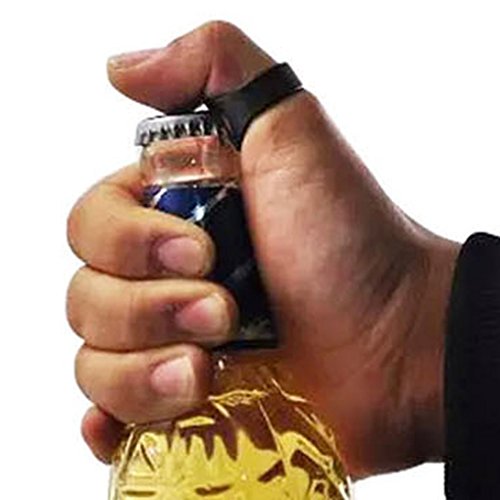 QHGstore Netter Metall-Finger-Ring-Flaschen-Öffner-Stab-Bier-Werkzeug Cap-Öffner-Remover-rot - 4