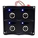 Produktbild LED SWITCH, hansee 4 fach wasserdicht Auto Boot Marine LED SWITCH PANEL-kreisläufen