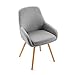 Produktbild Versa Lerwick Sessel, Leinwand, grau, 57 x 57.5 x 87.5 cm