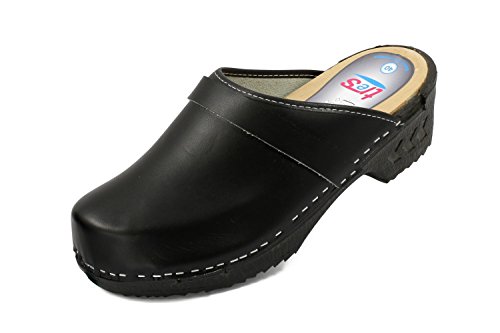 Original tres Schwedenclogs, offen mit Holz-Fußbett und PU-Ummantelung