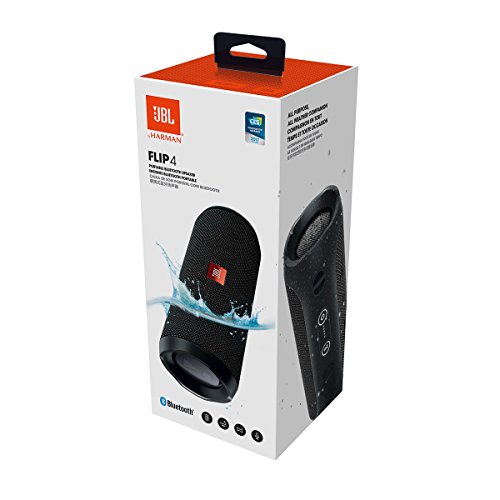 JBL Flip 4 Altavoz Bluetooth port  til - Negro