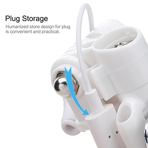 ROCK Mini iPhone 7 Selfie Stick with iPhone Lightning Wire Control & Mirror[5.5in to 24in]for iPhone 7/7 Plus and Other iPhone with Lightning Connector (Pink)