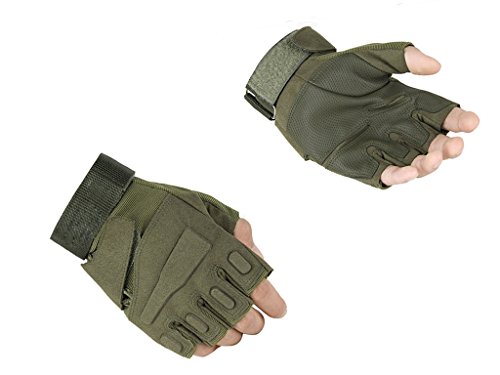 Leefrei® Herren Taktische Handschuhe fingerlos Handschuhe Fahrradhandschuhe Motorrad Handschuhe outdoor sport Handschuhe Fitness Handschuhe Army Gloves Ideal für Airsoft, Militär,Paintball,Airsoft, Jagd …